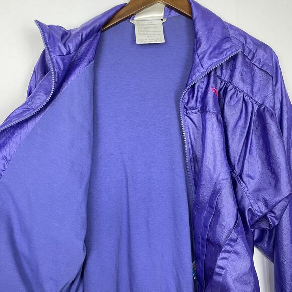 Adidas | Retro Vintage Purple Zip Up Windbreaker Track Jacket - Picture 6 of 11